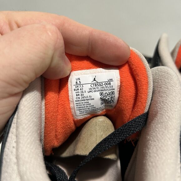 Nike Shoes Air Jordan 3 Retro “Desert Elephant/Black Orange" 2024 - Picture 6 of 6